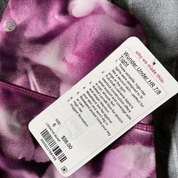 NWT Lululemon 7/8 High Rise Wunder Under Tights - Picture 2 of 4